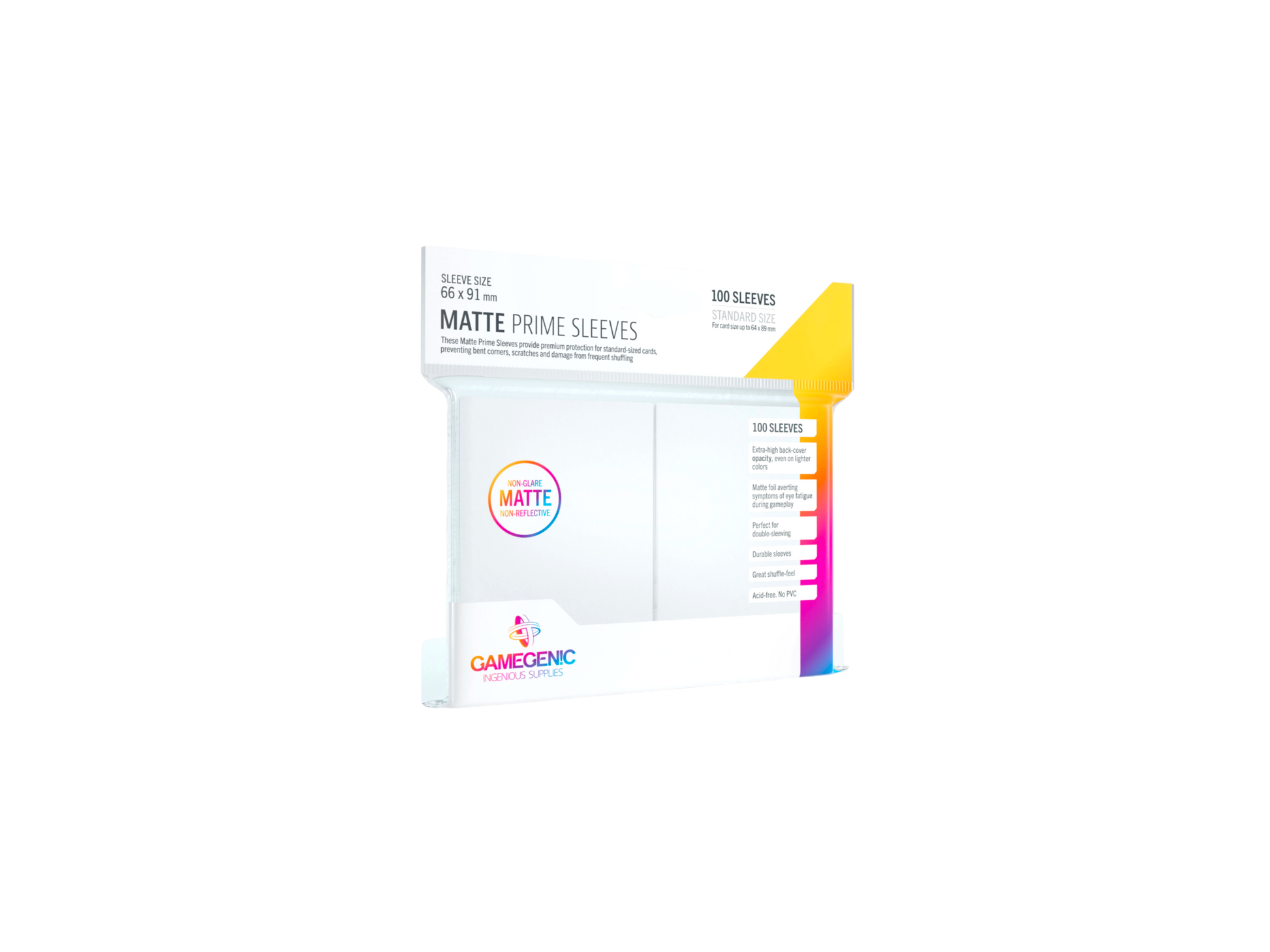 Sleeve colore bianco  100pz. - GAMEGEN!C white sleeve