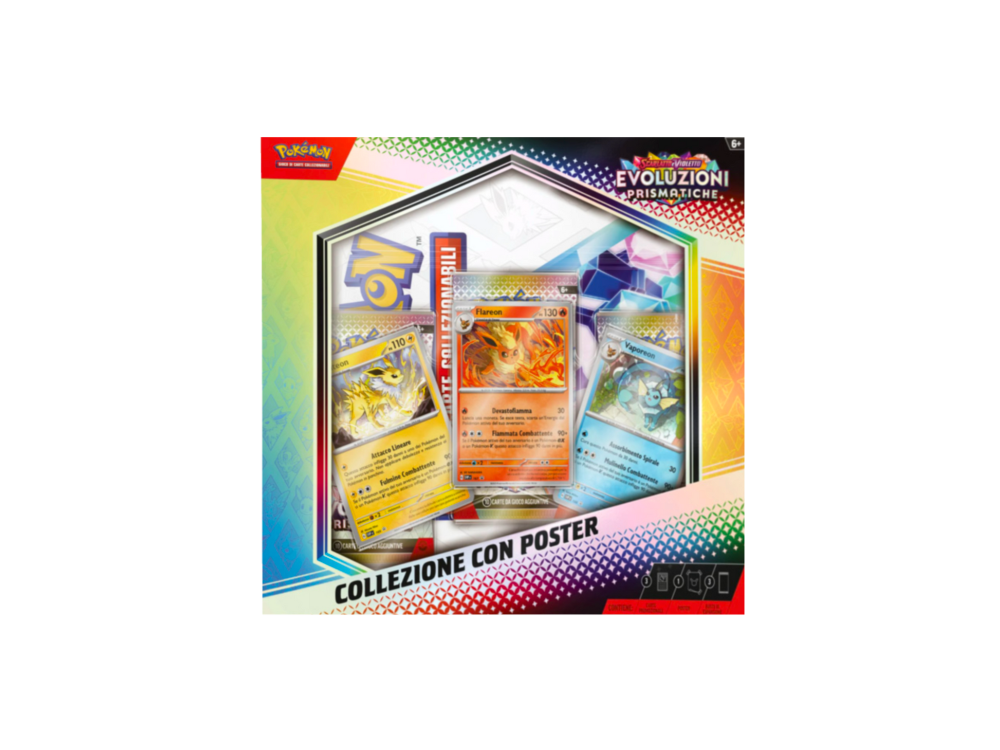 Pokémon-Evoluzioni Prismatiche Collezione con Poster ITA