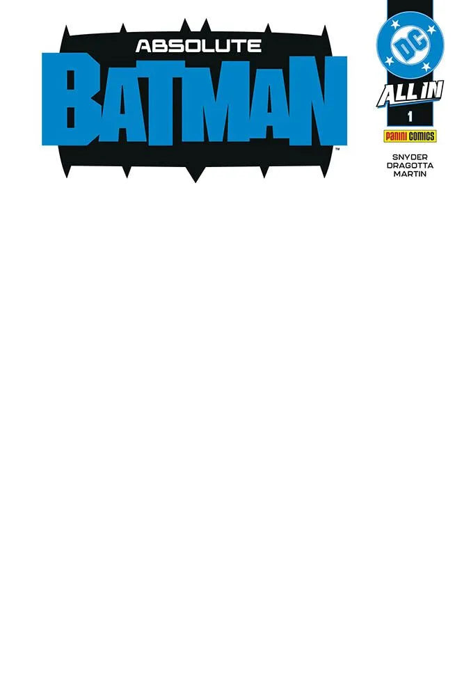 Absolute Batman 1 Variant blank cover