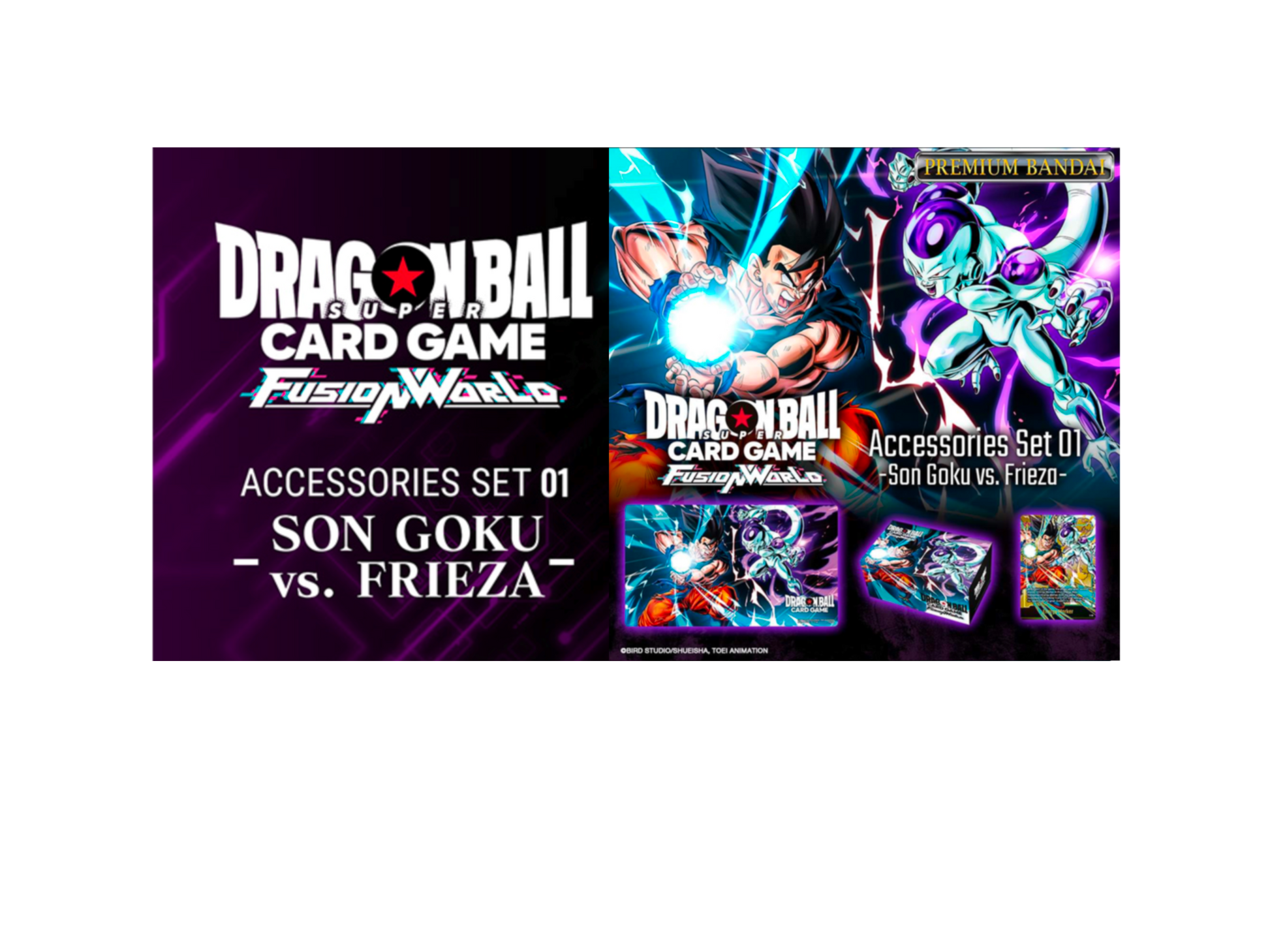Dragon Ball Fusion World Accesories Set 01 - GOKU&FRIEZA