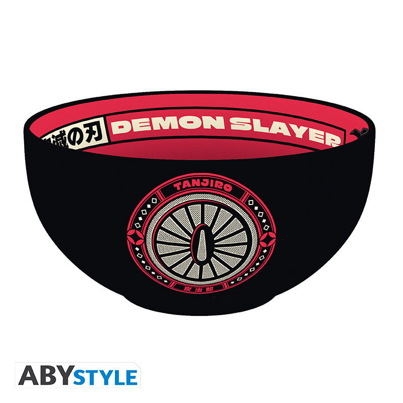 BOWL 600ML- Tanjiro Kamado red&black