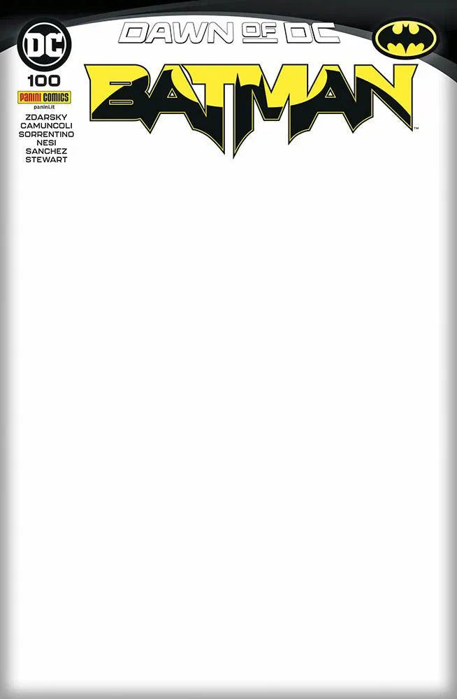 BATMAN 100 Variant Blank Cover