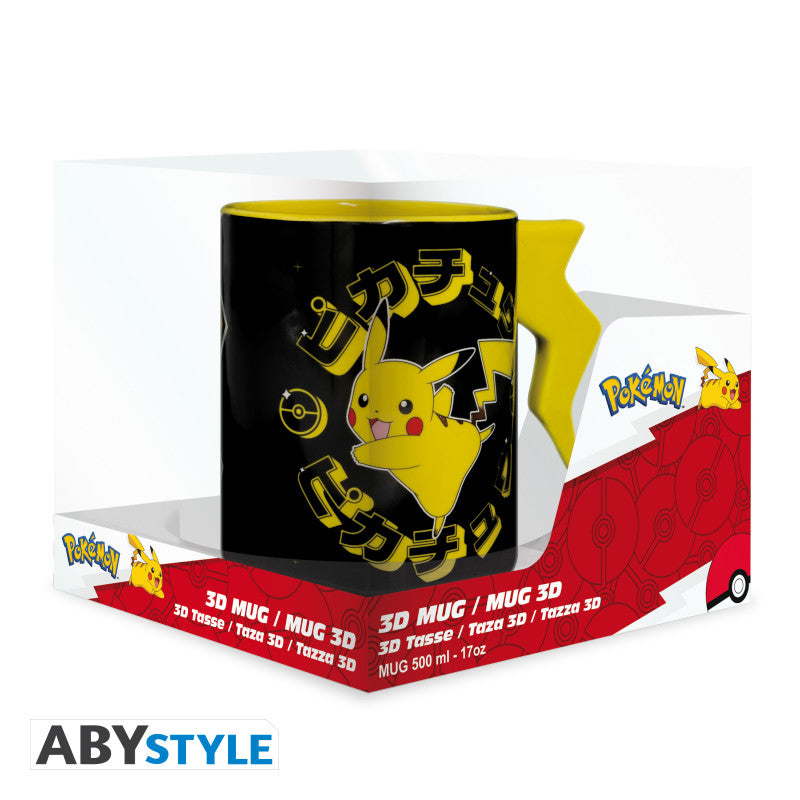 TAZZA 460ML - Pikachu Black & Yellow